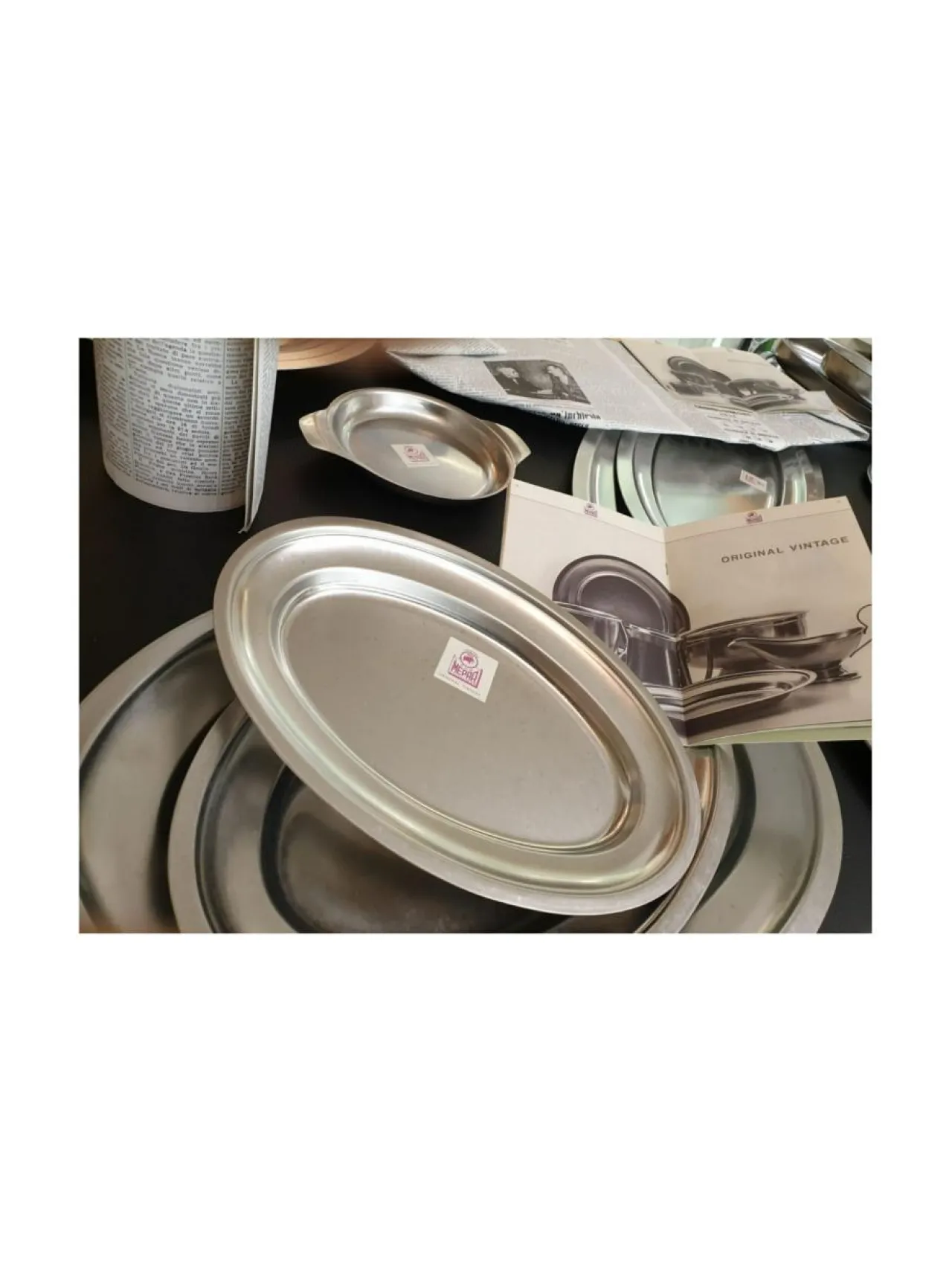 Lautaset & Kulhot|Mepra Original Vintage aluslautanen 33 cm