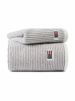 Kylpyhuonetekstiilit|Lexington Original-pyyhe WHITE/GRAY