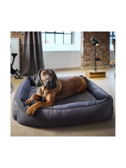 Pedit Ja Makuualustat|Laboni Ortho Buffalo ortopedinen koiranpeti - Vintage ANTRASIITTI