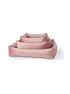 Pedit Ja Makuualustat|Laboni Ortho Glam ortopedinen koiranpeti - Samettinen ROOSA