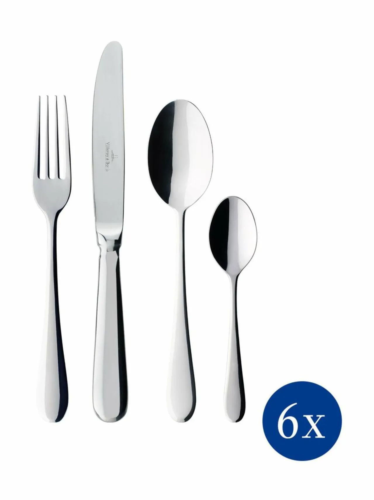 Aterimet & Tarjoiluvälineet|Villeroy & Boch Oscar-aterinsetti, 24 osaa TERÄS