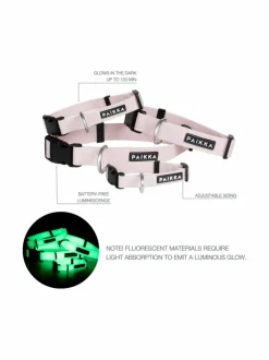 Kaulapannat Ja Talutushihnat|PAIKKA Glow Collar Pale Pink