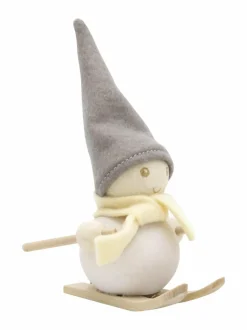 Muut Joulukoristeet|Koriste-Esineet|Aarikka Pakkanen skier -joulukoriste WHITE