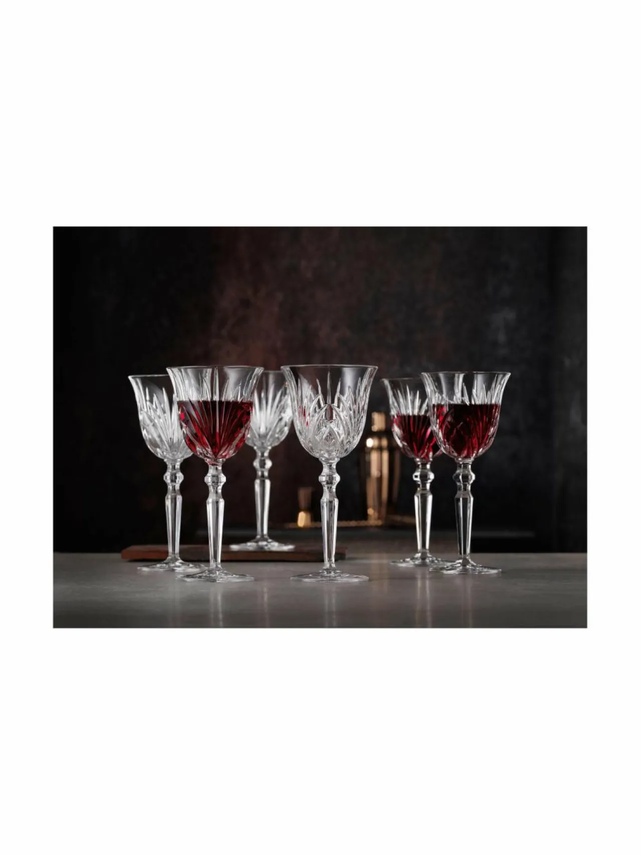 Lasit|Nachtmann Palais-punaviinilasi 6 kpl