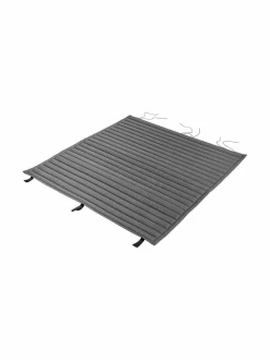 Puutarhakalusteet & Pehmusteet|HAY Palissade Dining Bench Quilted Cushion -pehmuste ANTHRACITE (HIILENHARMAA)