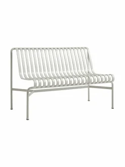 Puutarhakalusteet & Pehmusteet|HAY Palissade Dining -penkki selkänojalla 128 x 70 cm SKY GREY (HARMAA)