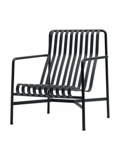 Puutarhakalusteet & Pehmusteet|HAY Palissade Lounge Chair High -lepotuoli 73 x 92 cm ANTHRACITE (HIILENHARMAA)