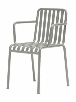 Puutarhakalusteet & Pehmusteet|HAY Palissade-tuoli käsinojilla 51 x 56 cm SKY GREY (HARMAA)
