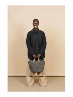 Säilytys|Mifuko Pamba Market -kori GREY AND BLACK