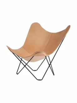 Tuolit & Jakkarat|Cuero Pampa Mariposa -lepakkotuoli CRUDE NATURE (BEIGE)