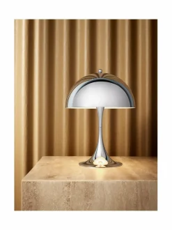 Pöytävalaisimet|Louis Poulsen Panthella Mini -pöytävalaisin CHROME (KROMI)