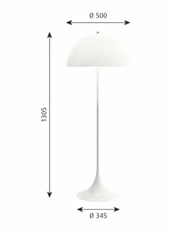 Lattiavalaisimet|Louis Poulsen Panthella-lattiavalaisin WHITE