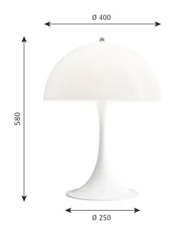 Pöytävalaisimet|Louis Poulsen Panthella-pöytävalaisin WHITE