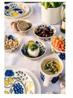 Tarjoiluastiat|Arabia Paratiisi-kaadin, pieni WHITE, BLUE, YELLOW, GREEN