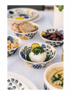 Lautaset & Kulhot|Arabia Paratiisi-kulho 13 cm WHITE, BLUE, YELLOW, GREEN