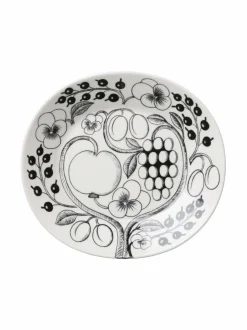 Tarjoiluastiat|Arabia Paratiisi-tarjoilulautanen 25 cm BLACK/WHITE