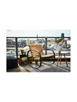 Puutarhakalusteet & Pehmusteet|Cane-Line Parc -keinutuoli LAVA GREY, TUMMA HARMAA