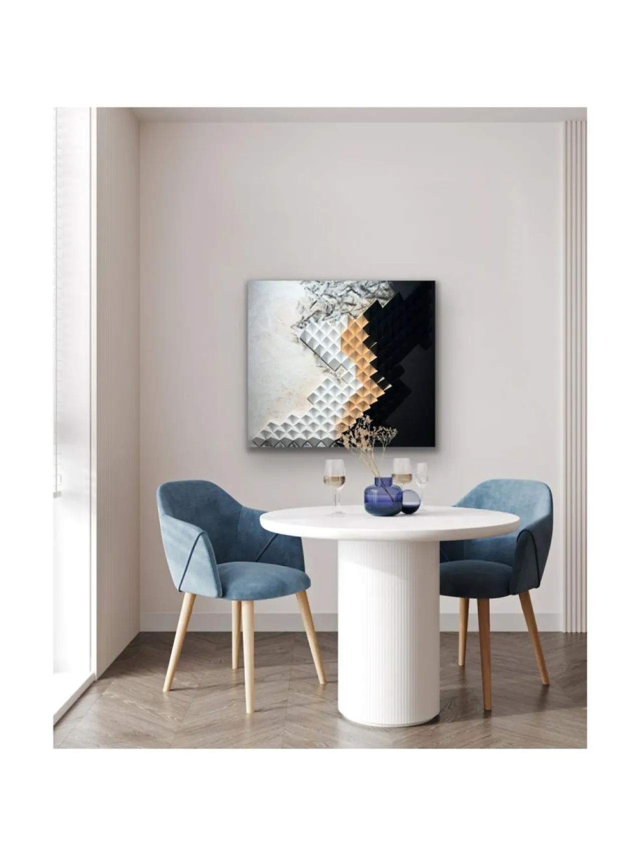 Taulut & Julisteet|Annika Salmi Art Peace within puutaulu 78x88cm