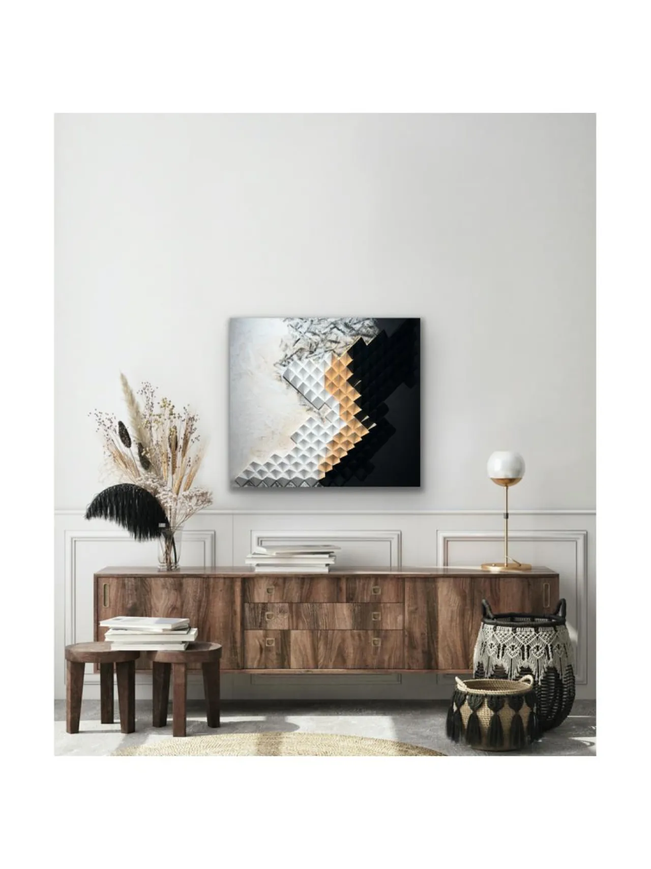 Taulut & Julisteet|Annika Salmi Art Peace within puutaulu 78x88cm