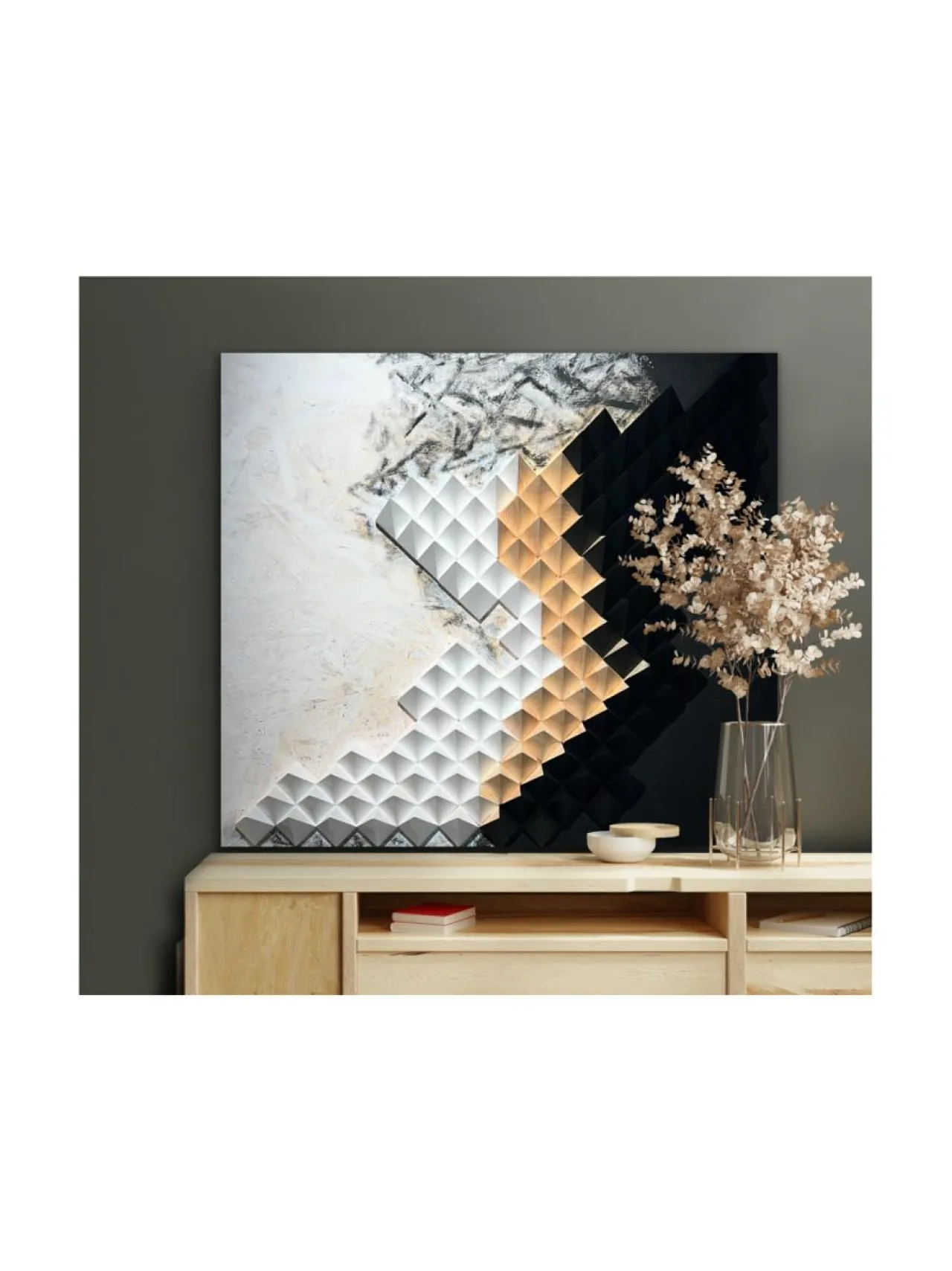 Taulut & Julisteet|Annika Salmi Art Peace within puutaulu 78x88cm