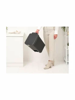 Roskakorit & -Pussit|Brabantia Pedal Bin StepUp -poljinroskakori 25 l DARK GREY