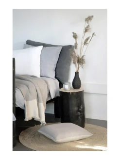 Sisustustyynyt|Nordic Swan Living Pellava Usva -tyynynpäällinen HARMAA