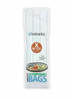 Roskakorit & -Pussit|Brabantia PerfectFit X -biohajoavat roskapussit 10-20 l VIHREÄ