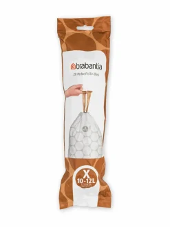 Roskakorit & -Pussit|Brabantia PerfectFit X -roskapussit 10-12 l, 20 kpl WHITE (VALKOINEN)