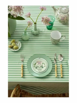 Tarjoiluastiat|PIP Studio Petit Four Lily & Lotus -posliinilautanen 12 cm LIGHT GREEN