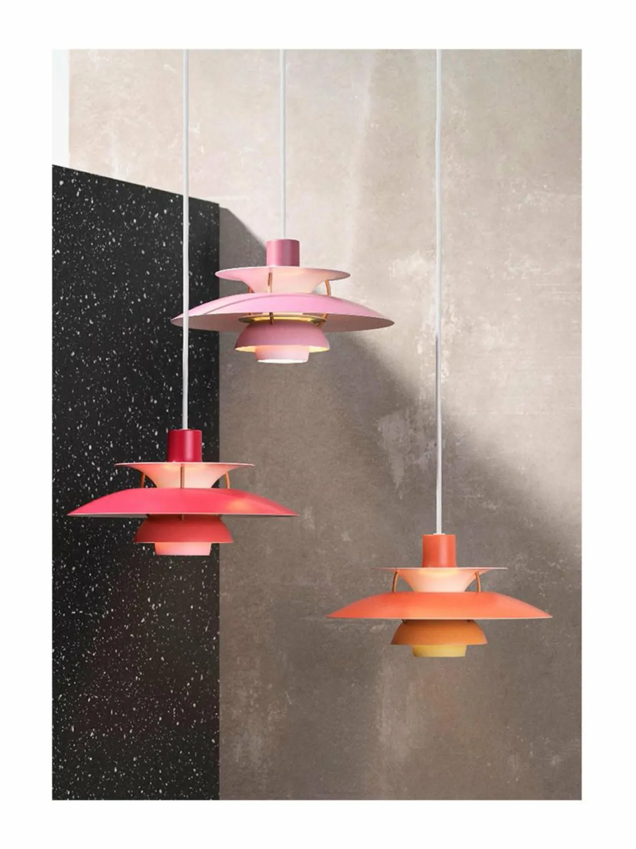 Kattovalaisimet|Louis Poulsen PH 5 Mini -kattovalaisin 30 cm ROSE (VAALEANPUNAINEN)