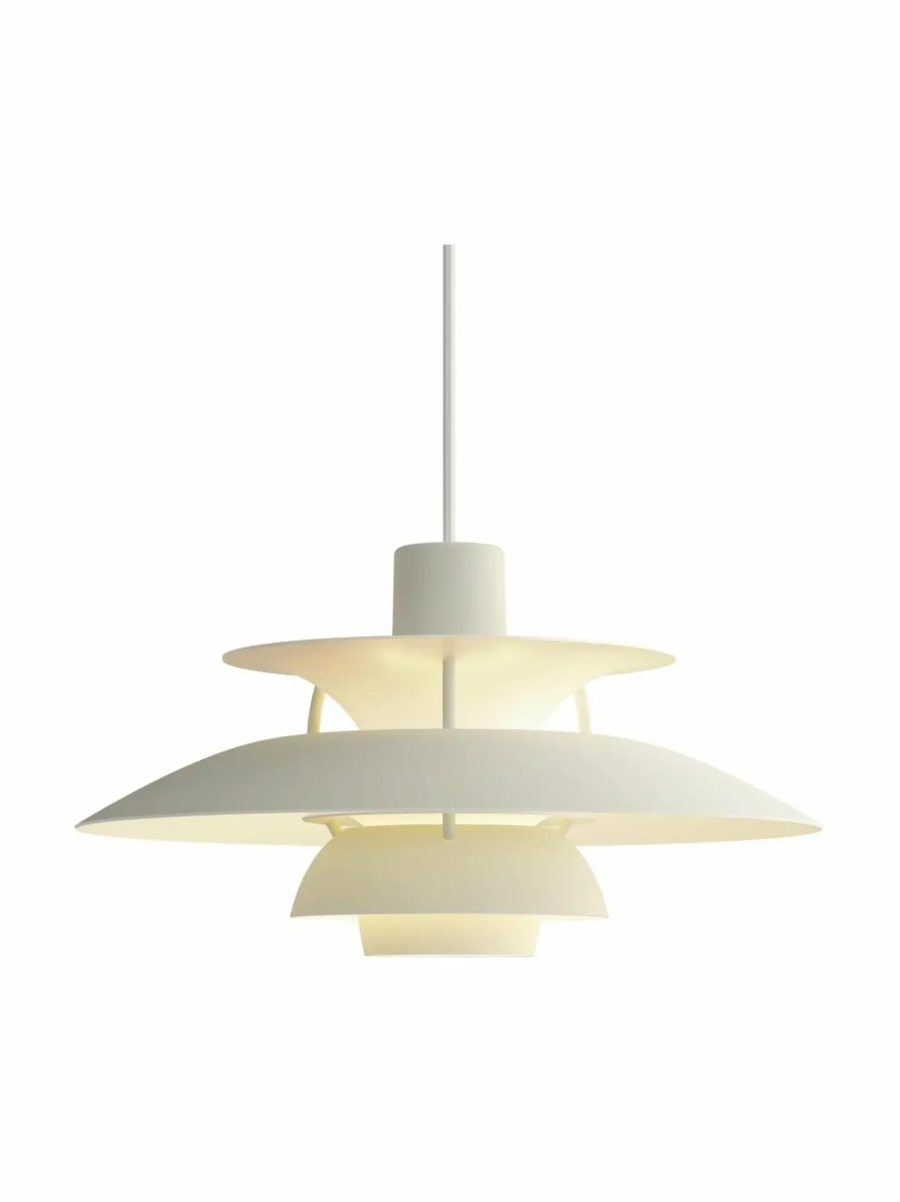 Kattovalaisimet|Louis Poulsen PH 5 Mini -riippuvalaisin MONOCHROME PALE PEWTER