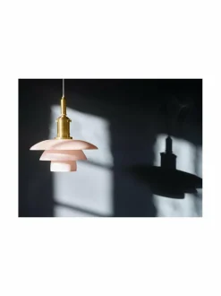 Kattovalaisimet|Louis Poulsen PH 3/3 Pale Rose -riippuvalaisin