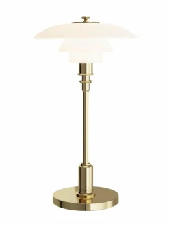 Pöytävalaisimet|Louis Poulsen PH 2/1 Portable -pöytävalaisin BRASS METALLISED