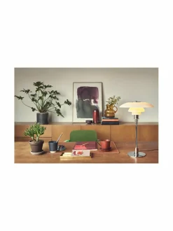 Pöytävalaisimet|Louis Poulsen PH 3/2 -pöytävalaisin KROMI/VALKOINEN OPAALI