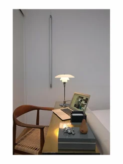 Pöytävalaisimet|Louis Poulsen PH 3/2 -pöytävalaisin KROMI/VALKOINEN OPAALI