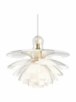 Kattovalaisimet|Louis Poulsen PH Septima -riippuvalaisin 500 mm CLEAR GLASS WITH SANDBLASTED FIELDS