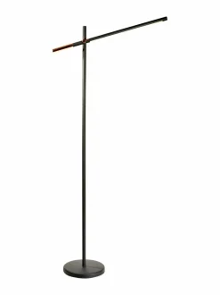 Lattiavalaisimet|Design by Grönlund Piano-lattiavalaisin 155 cm MUSTA/KUPARI