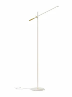 Lattiavalaisimet|Design by Grönlund Piano-lattiavalaisin 155 cm VALKOINEN/MESSINKI