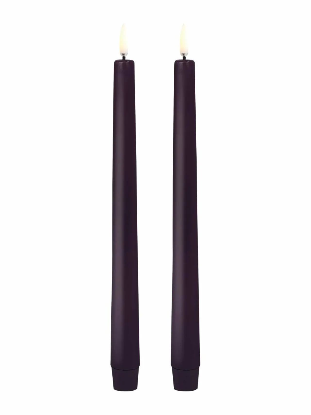 Jouluvalot|UYUNI Pillar -LED kynttilä, 2 kpl PLUM