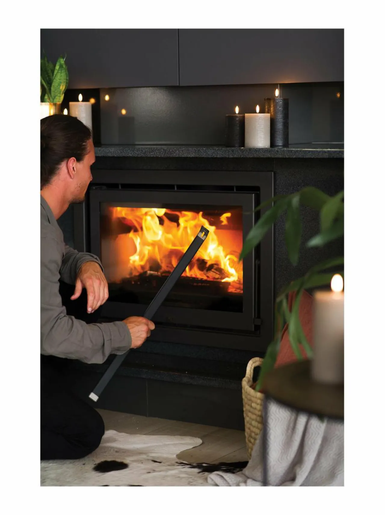 Jouluvalot|UYUNI Pillar LED -pöytäkynttilä BEIGE