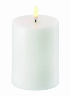 Jouluvalot|UYUNI Pillar LED -pöytäkynttilä 8 x 10 cm NORDIC WHITE
