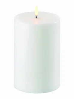 Jouluvalot|UYUNI Pillar LED -pöytäkynttilä 10 x 15 cm NORDIC WHITE