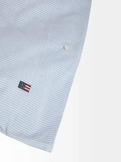 Liinavaatteet|Lexington Pin Point -pussilakana VAALEANSININEN/VALKOINEN