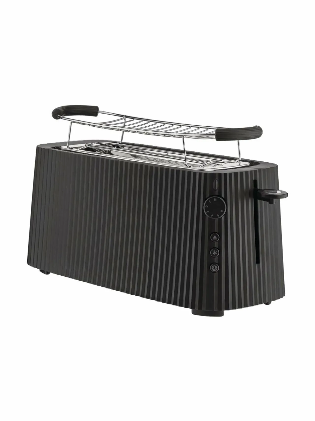 Leivänpaahtimet|Alessi Plisse XL -leivänpaahdin BLACK