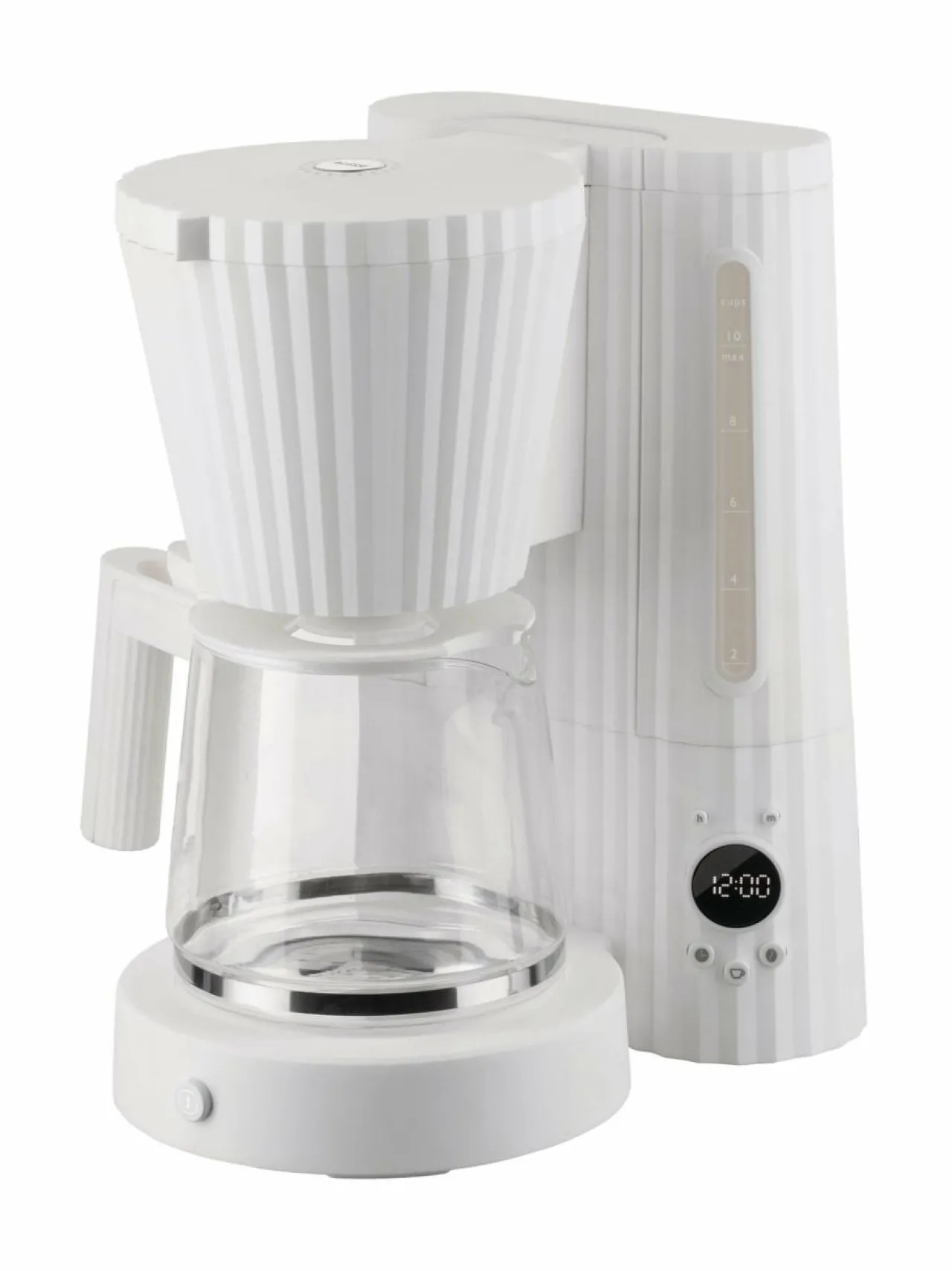 Kahvin- & Vedenkeittimet|Alessi Plissé-kahvinkeitin WHITE