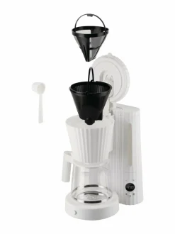 Kahvin- & Vedenkeittimet|Alessi Plissé-kahvinkeitin WHITE