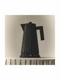 Kahvin- & Vedenkeittimet|Alessi Plissé-vedenkeitin lämpötilansäädöllä 1,7 l B BLACK