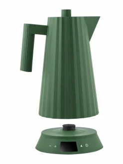 Kahvin- & Vedenkeittimet|Alessi Plissé-vedenkeitin lämpötilansäädöllä 1,7 l GR GREEN