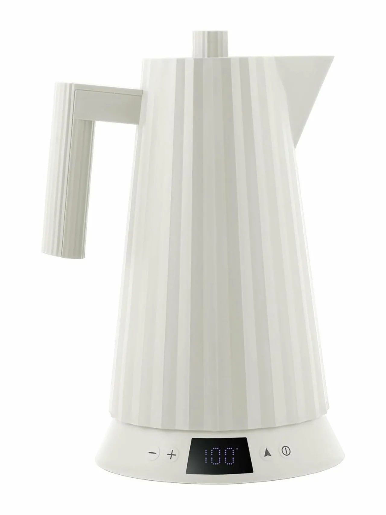 Kahvin- & Vedenkeittimet|Alessi Plissé-vedenkeitin lämpötilansäädöllä 1,7 l W WHITE