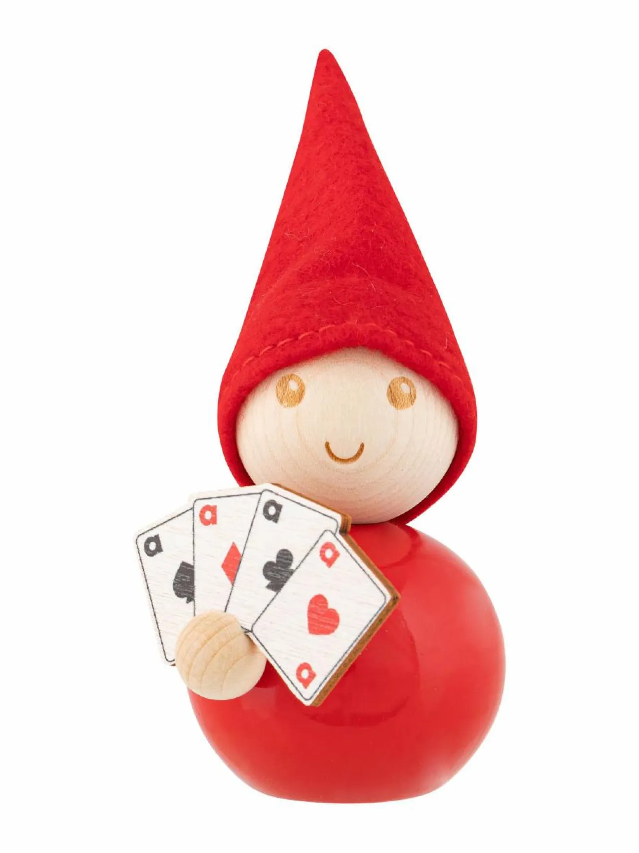 Muut Joulukoristeet|Aarikka Pokerface-tonttu C600 RED